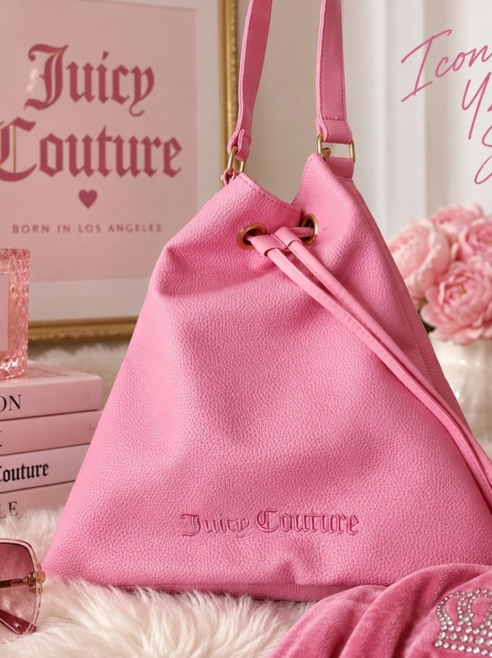 💗 JUICY COUTURE PINK BUCKET CROSSBODY BAG 💗